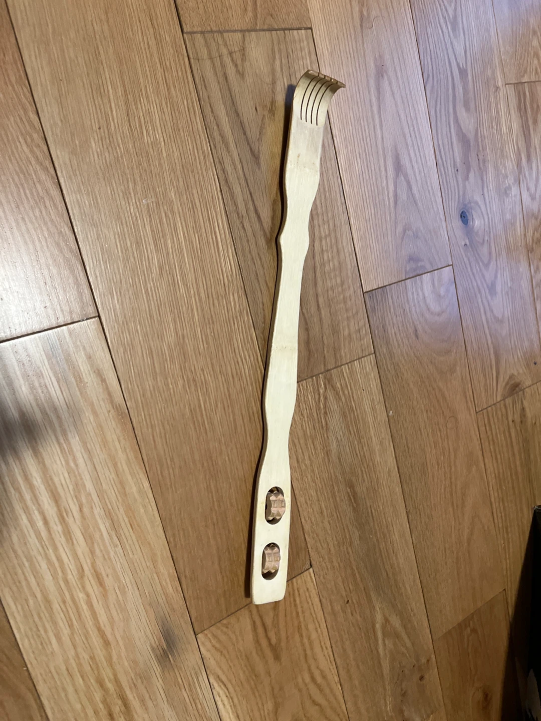 Wooden Back Scratcher with Massage Rollers