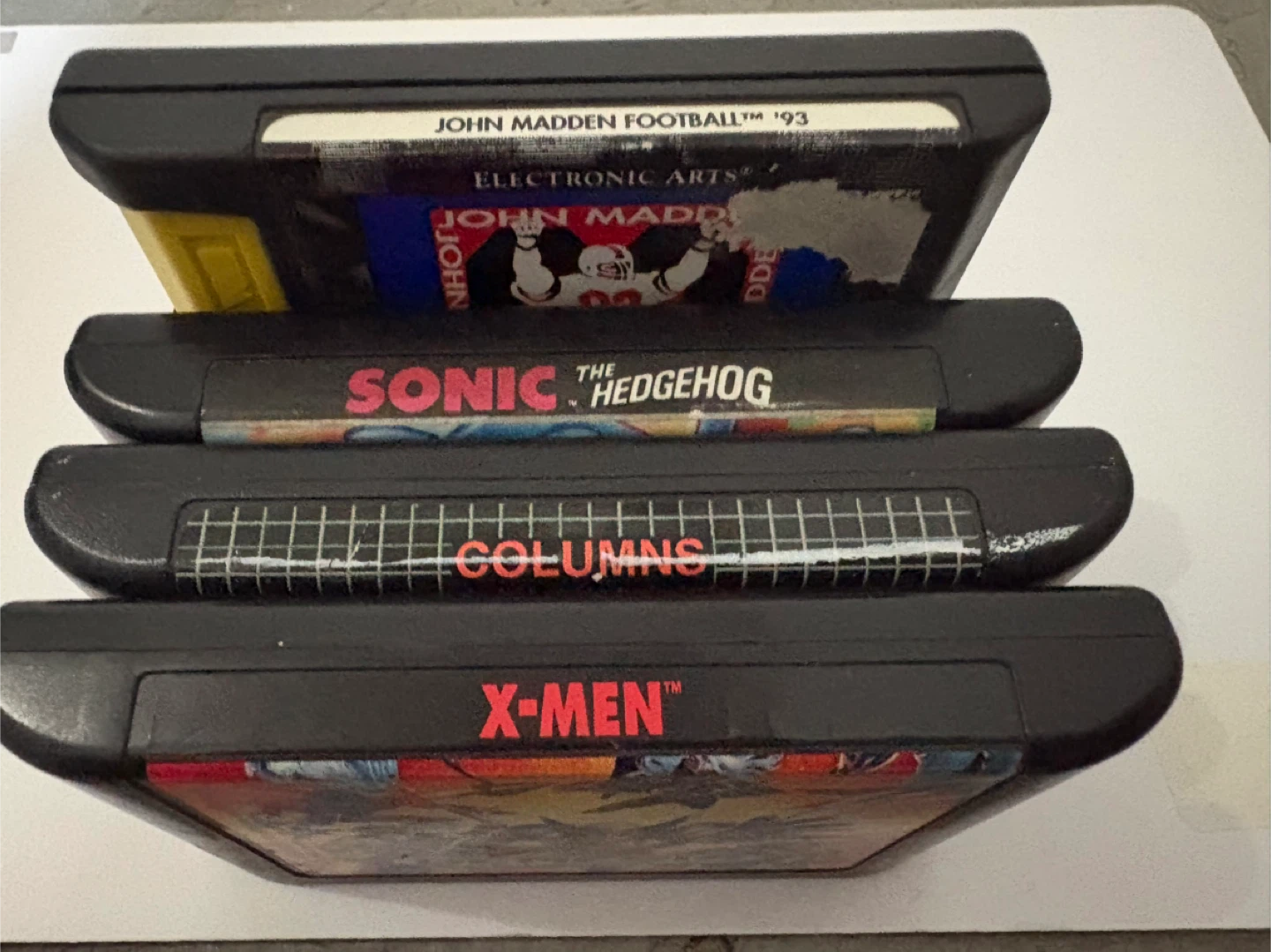 Sega Genesis Games Bundle (Sonic, Columns, John Madden, X-Men) - photo 2