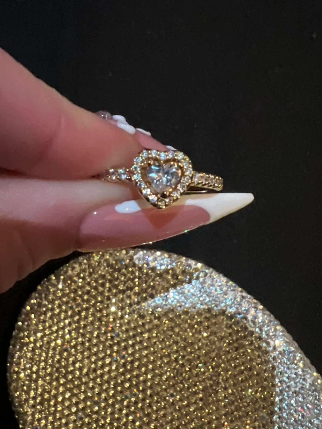 gold pandora ring