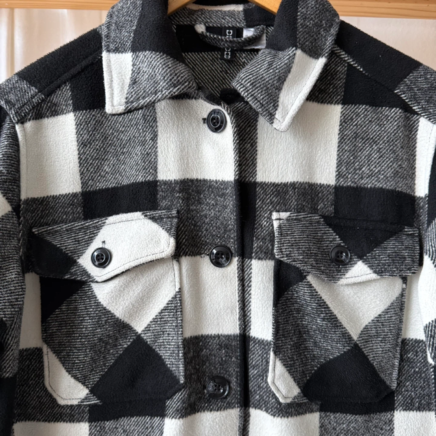 Black & White Plaid Jacket - photo 4