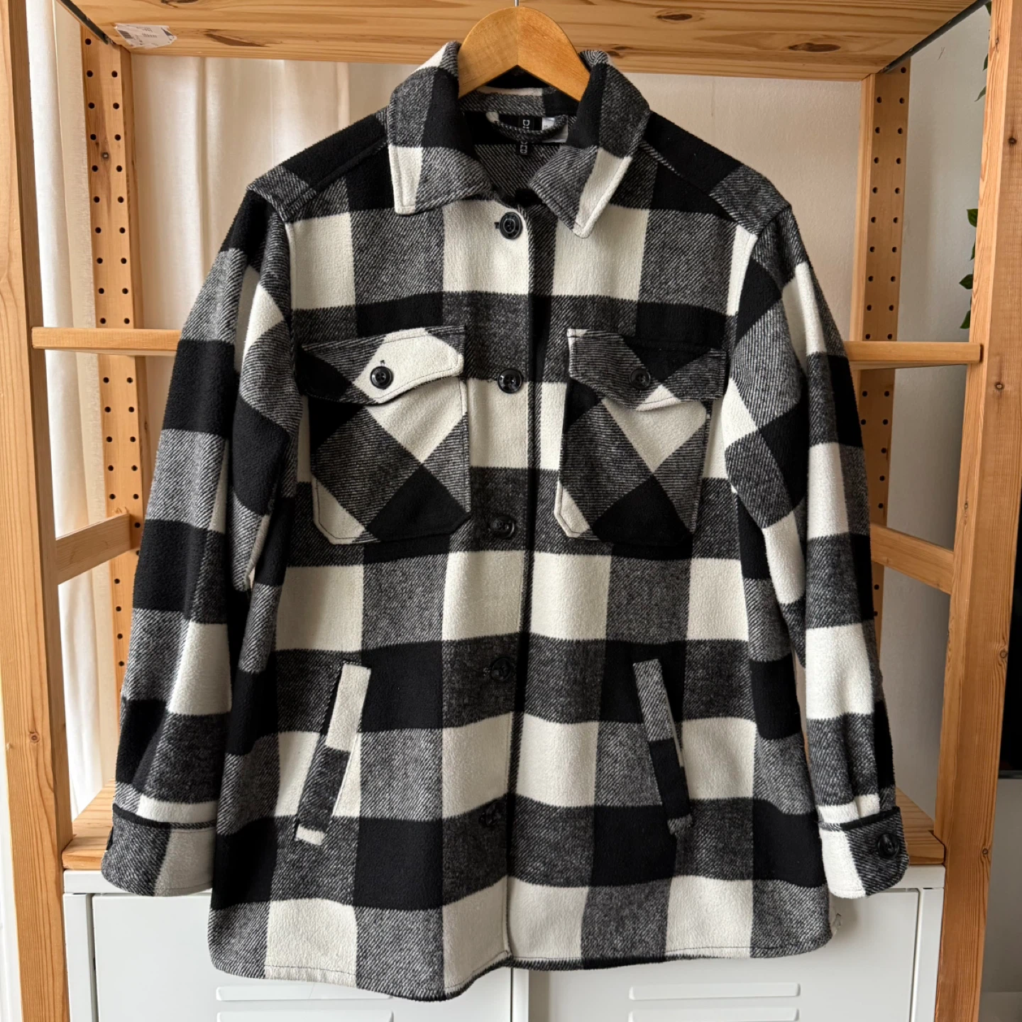 Black & White Plaid Jacket