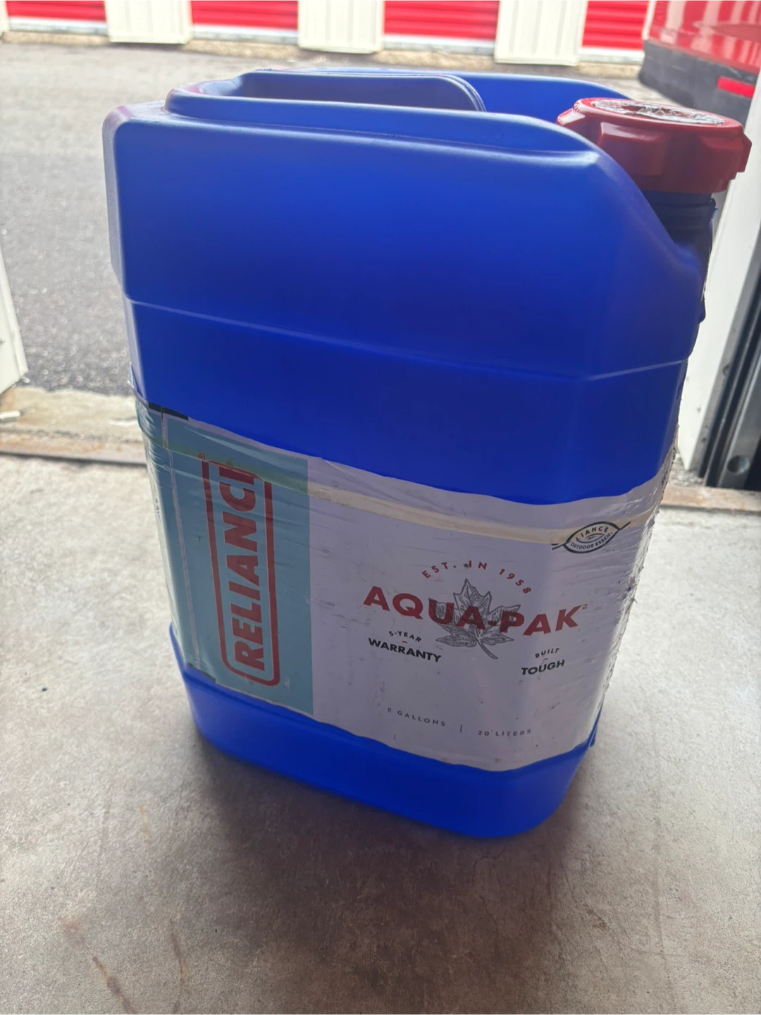 Reliance Aqua-Pak 5 Gallon Water Container