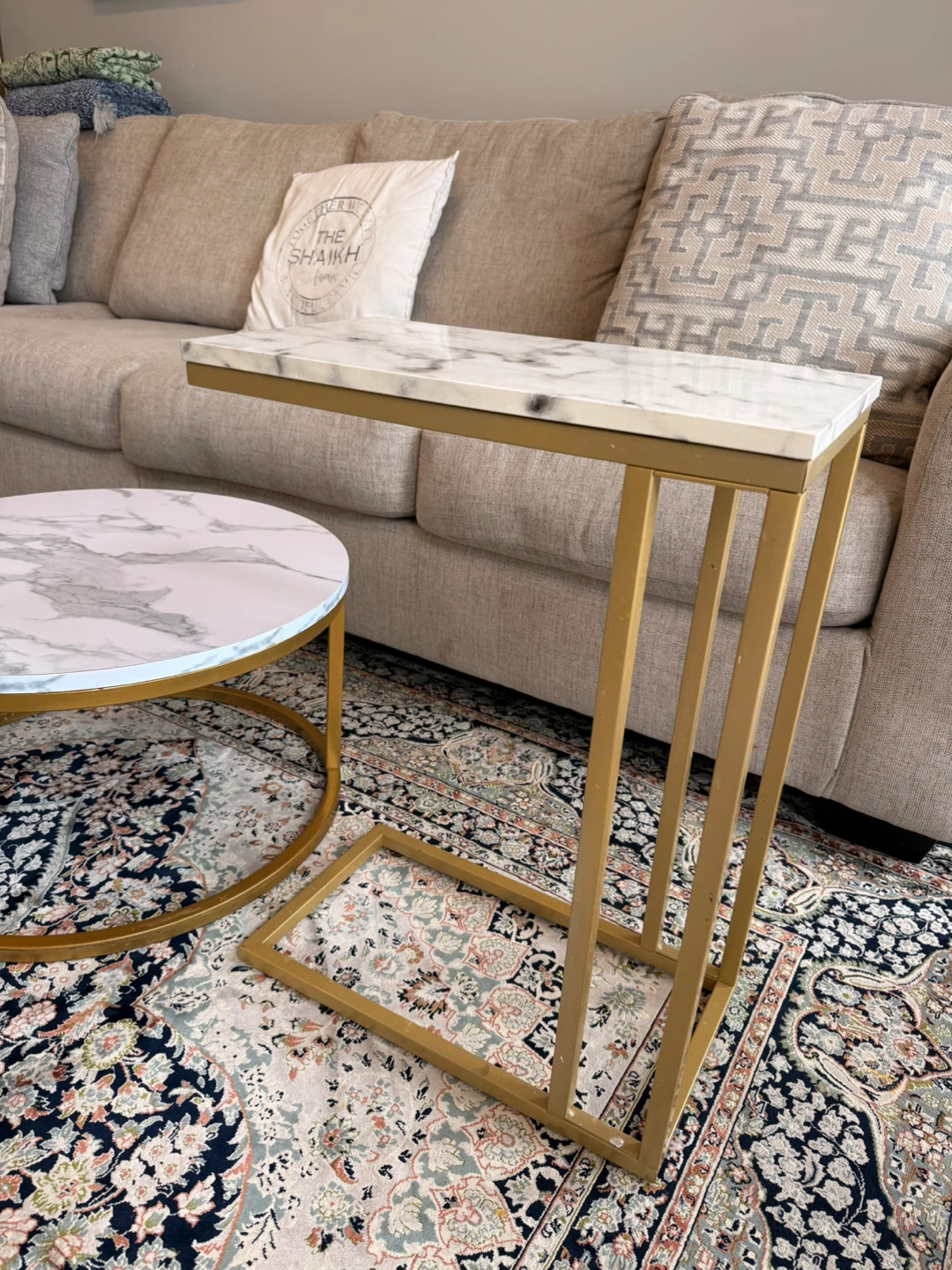 Marble Finish Accent Tables - photo 4