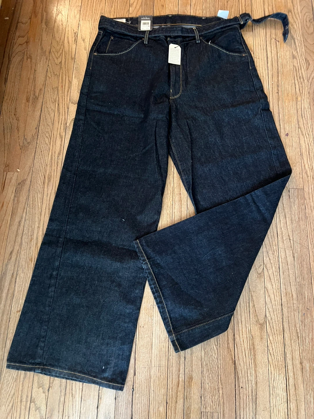 New-Levi's 569 Loose Straight Jeans - Dark Wash, Size 38x34