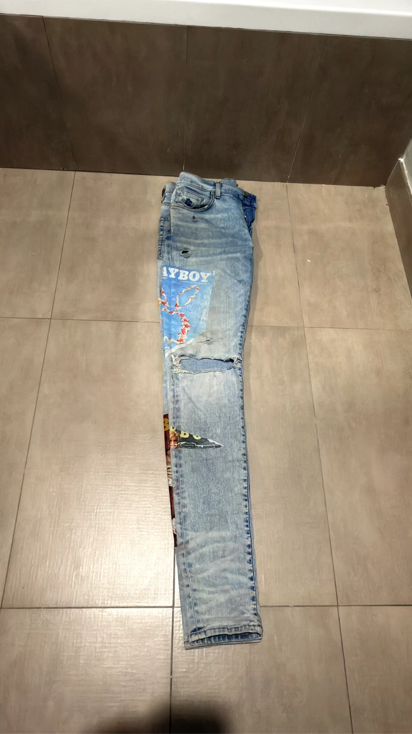 Amiri Playboy Patch Jeans - photo 3