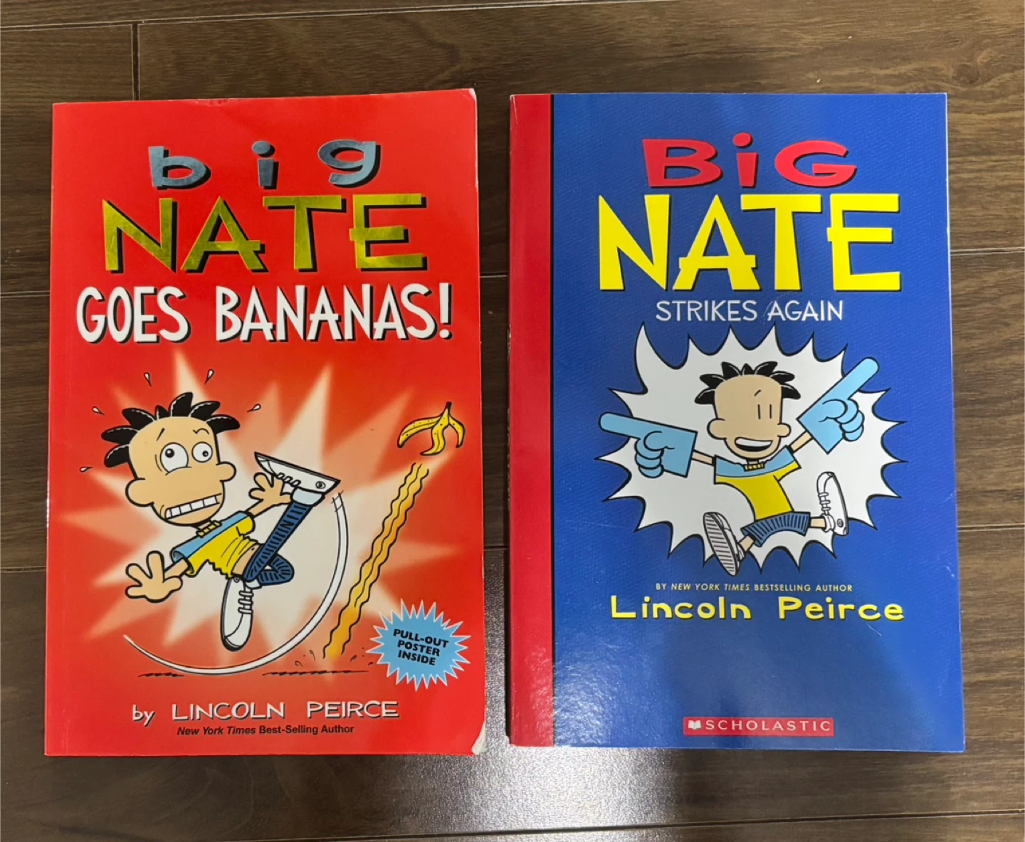 Big Nate Goes Bananas! & Strikes Again Books by Lincoln Peirce