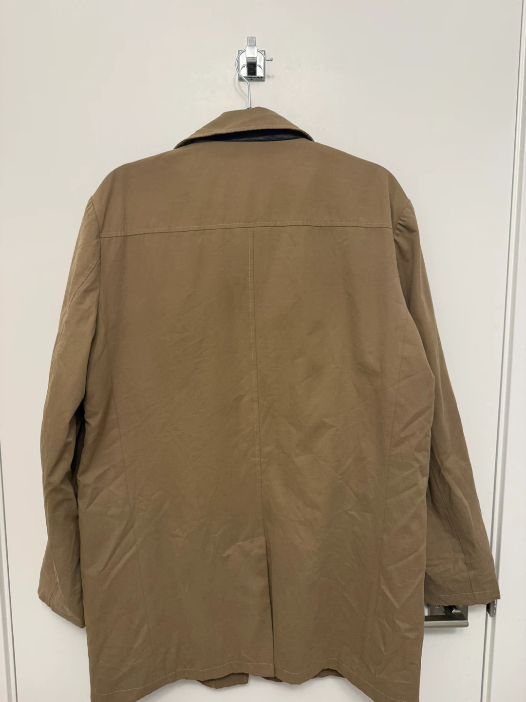 DANIER Tan Jacket with Leather Collar - photo 2