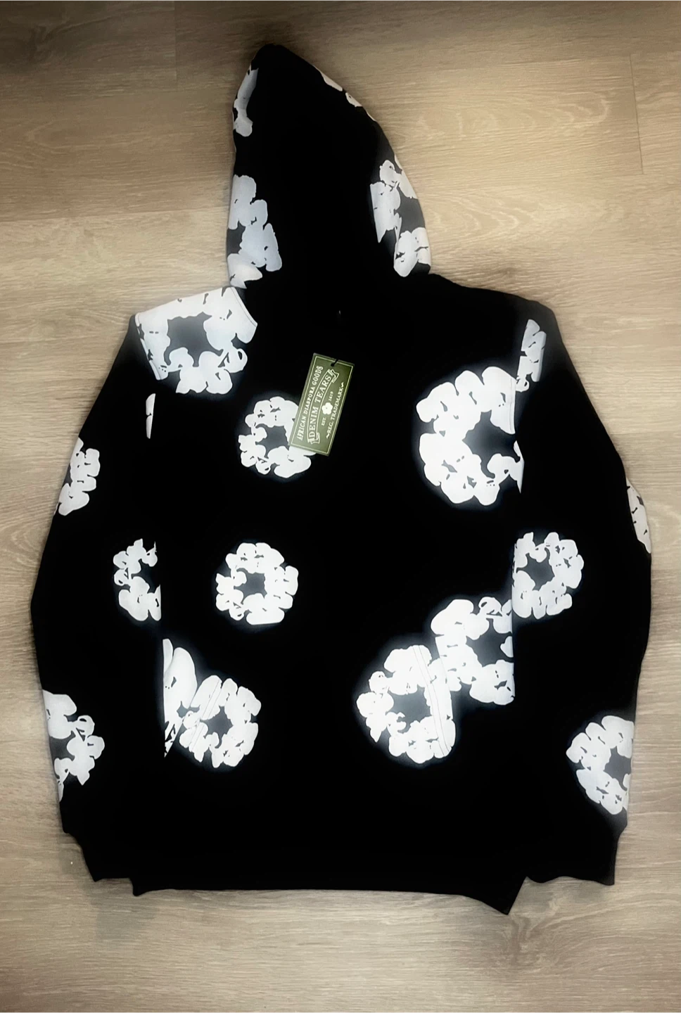 Black and White Denim tears Hoodie and Jogger Set