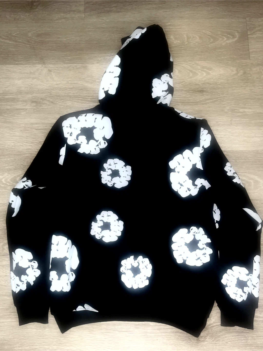 Black and White Denim tears Hoodie and Jogger Set - photo 2