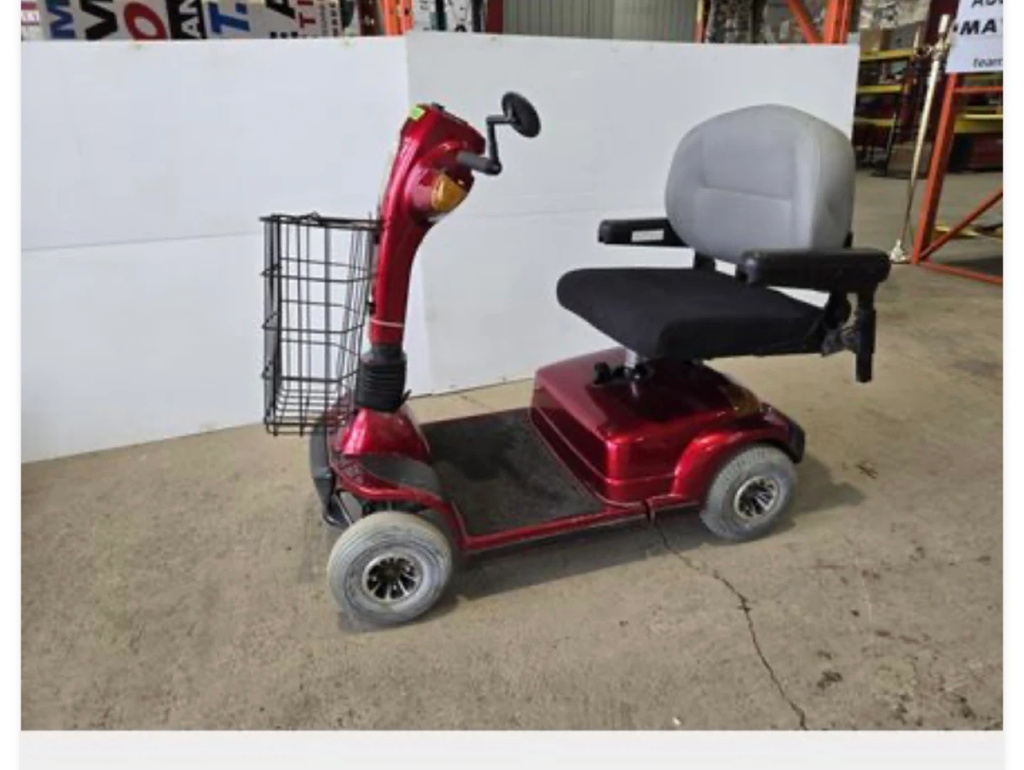 Red Maxima ❤️Mobility Scooter with Basket - photo 4