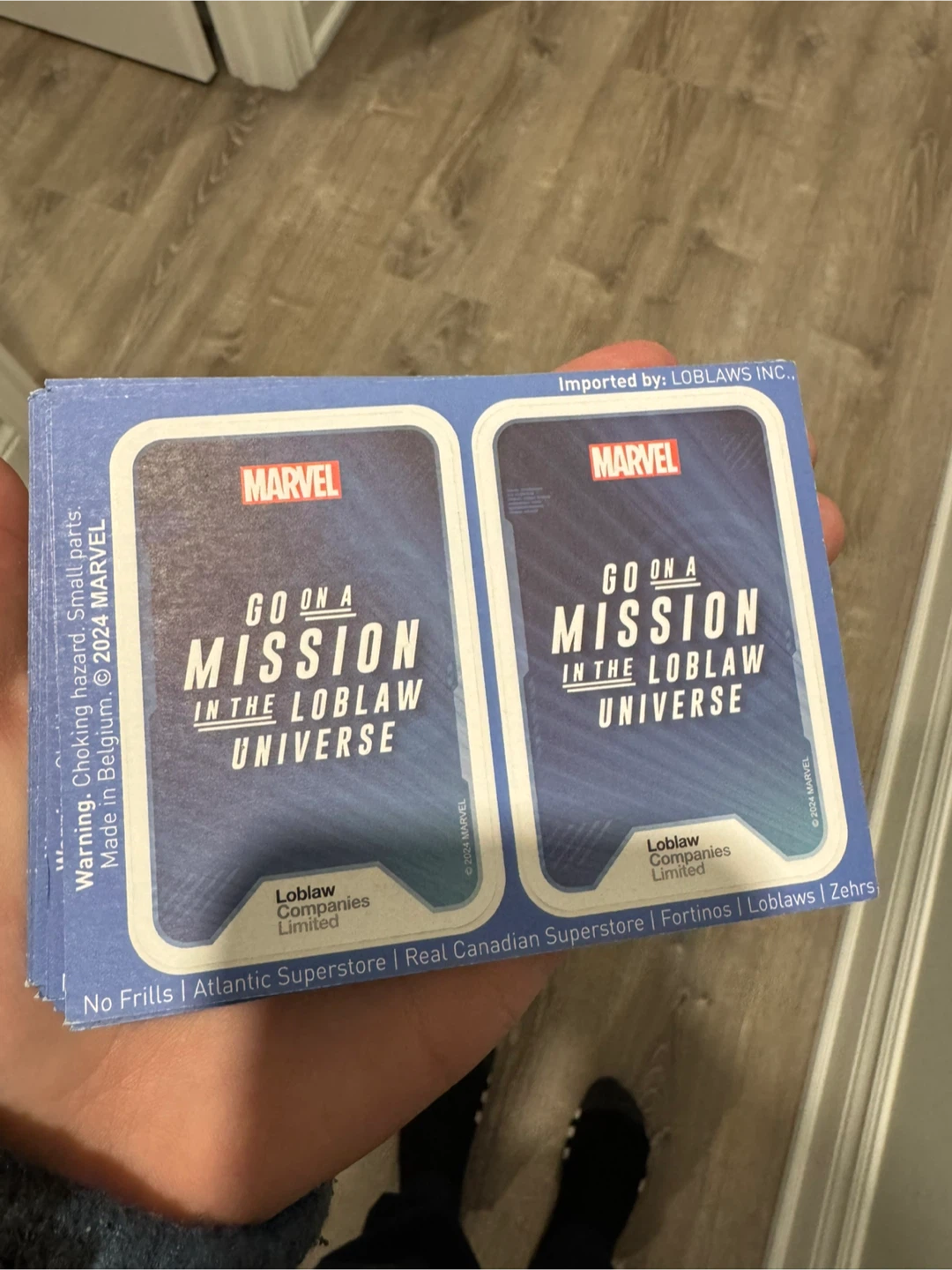 Marvel Loblaw Universe Mission Cards