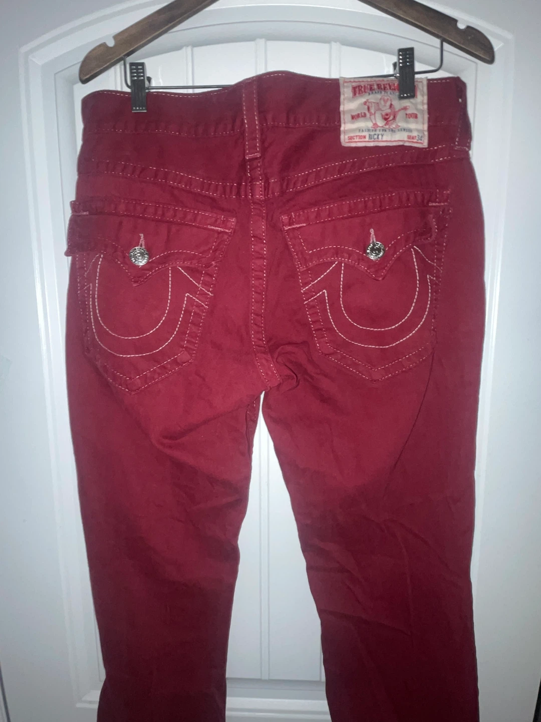 True Religion Brand Jeans Red Size 32 - photo 2