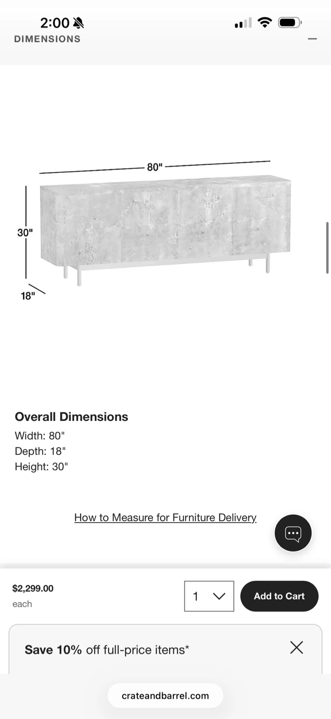Mota 80" Natural Burl Wood Storage Media Console - photo 4