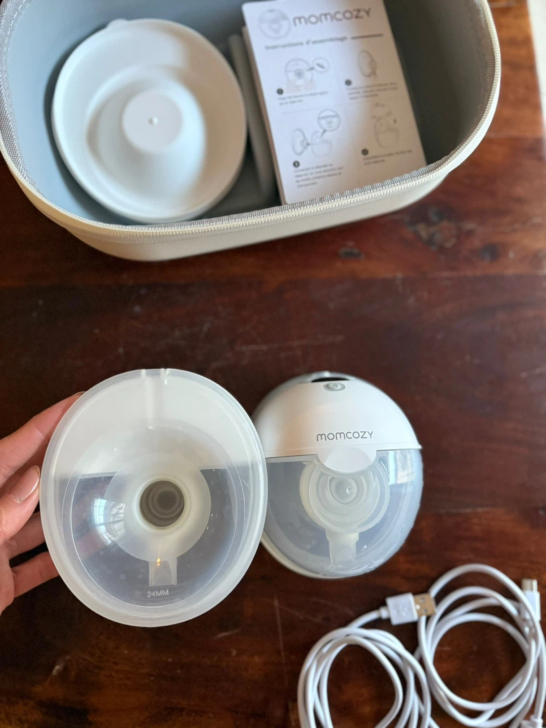Momcozy M5 Hands Free Breast Pump with Case - photo 5