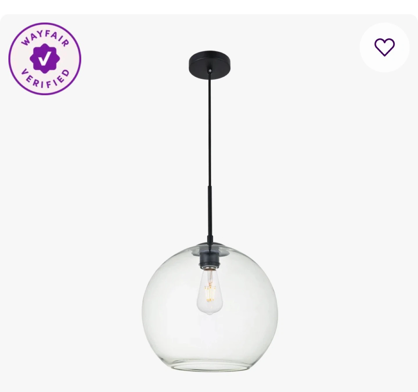 Mercury Row Snead 1-Light Single Globe Pendant Light