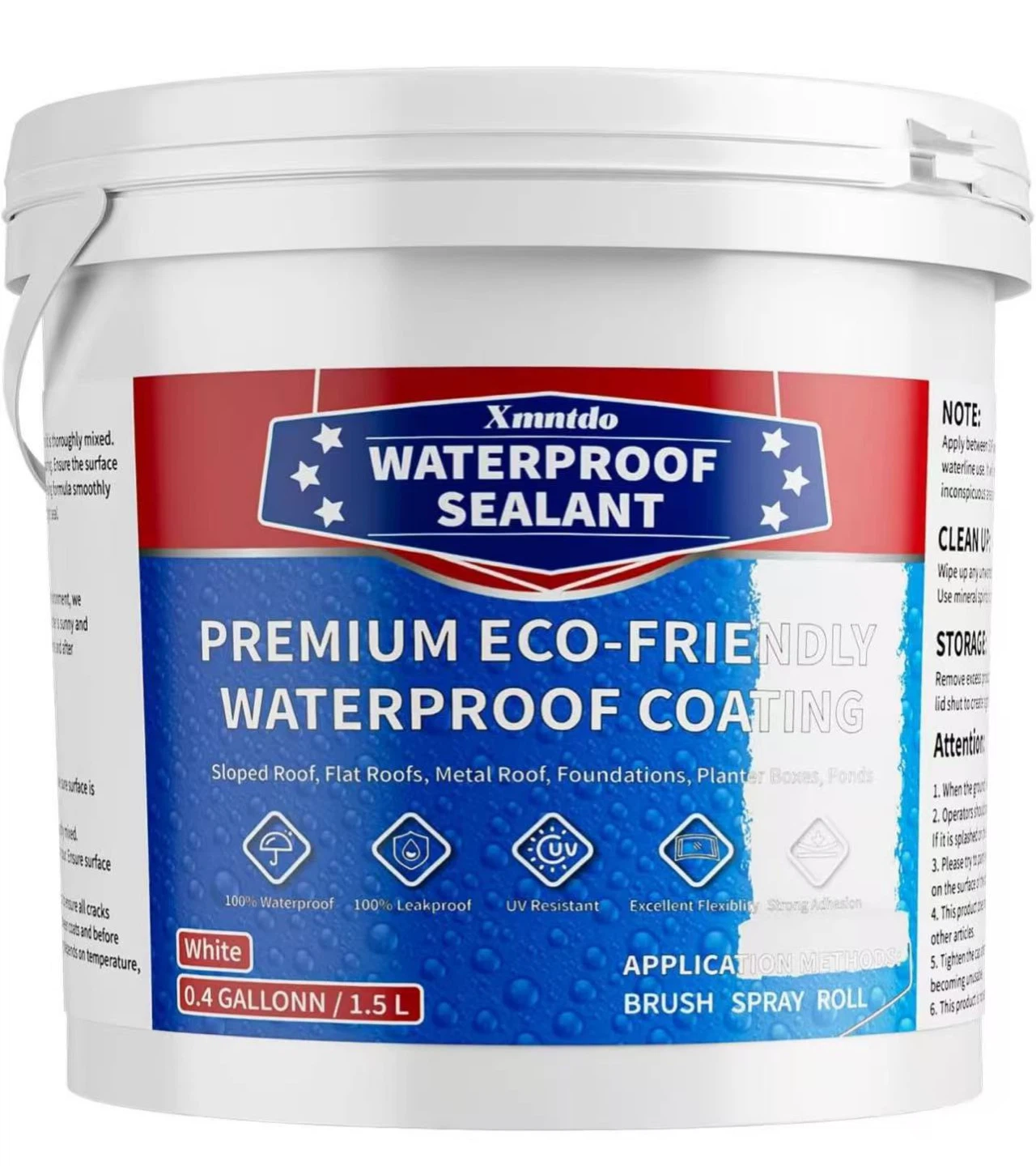 Premium Eco-Friendly Waterproof Sealant Coating - White (1.5L)