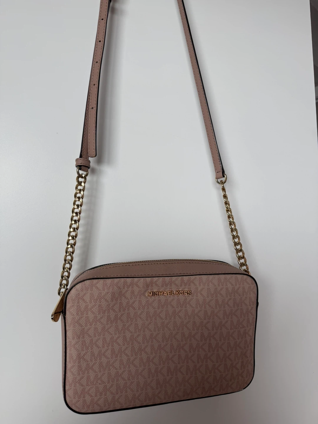 Michael Kors Crossbody Bag - Pink MK Monogram - photo 5