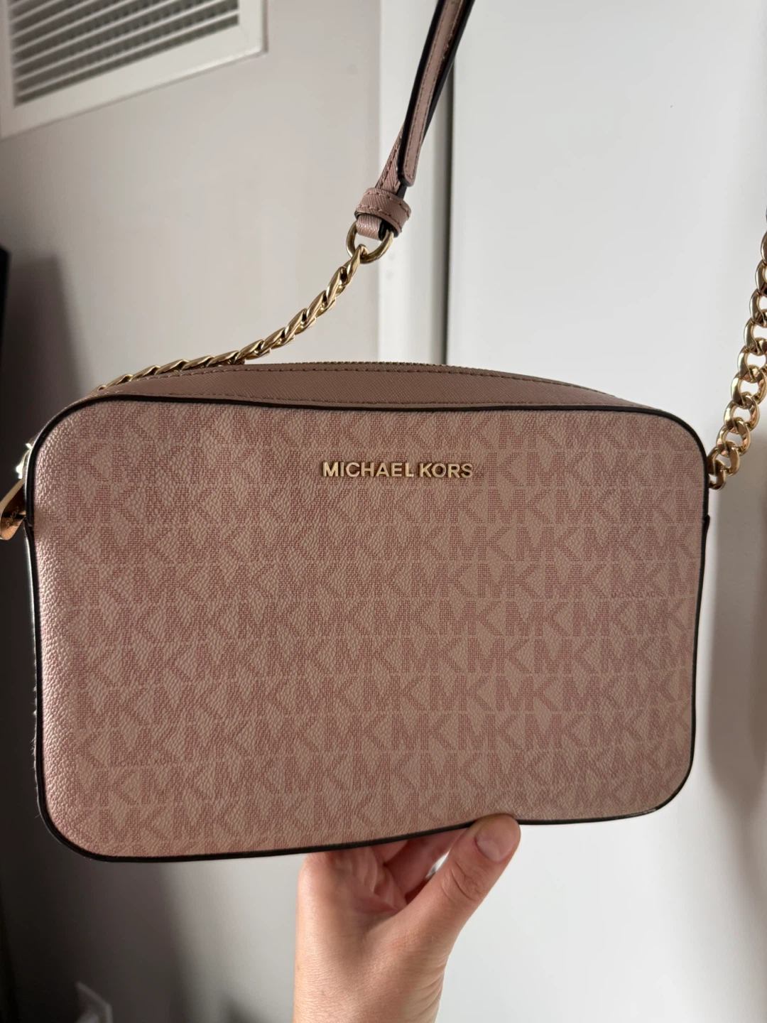 Michael Kors Crossbody Bag - Pink MK Monogram - photo 3