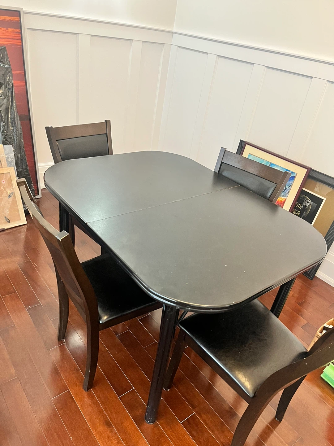 Expandable Dining Table with 4 Chairs - photo 2