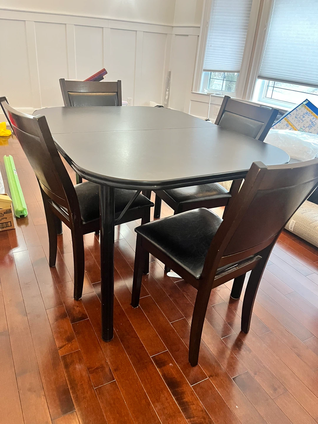 Expandable Dining Table with 4 Chairs - photo 4