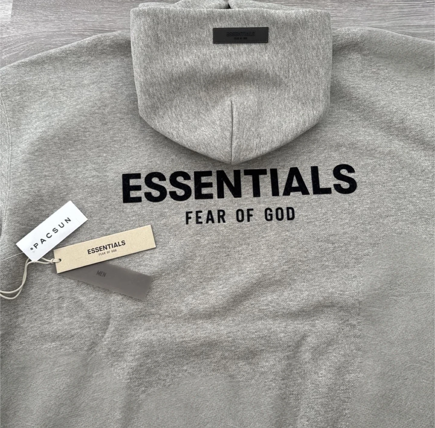 ESSENTIALS Fear of God Hoodie - Grey - Men's - photo 3