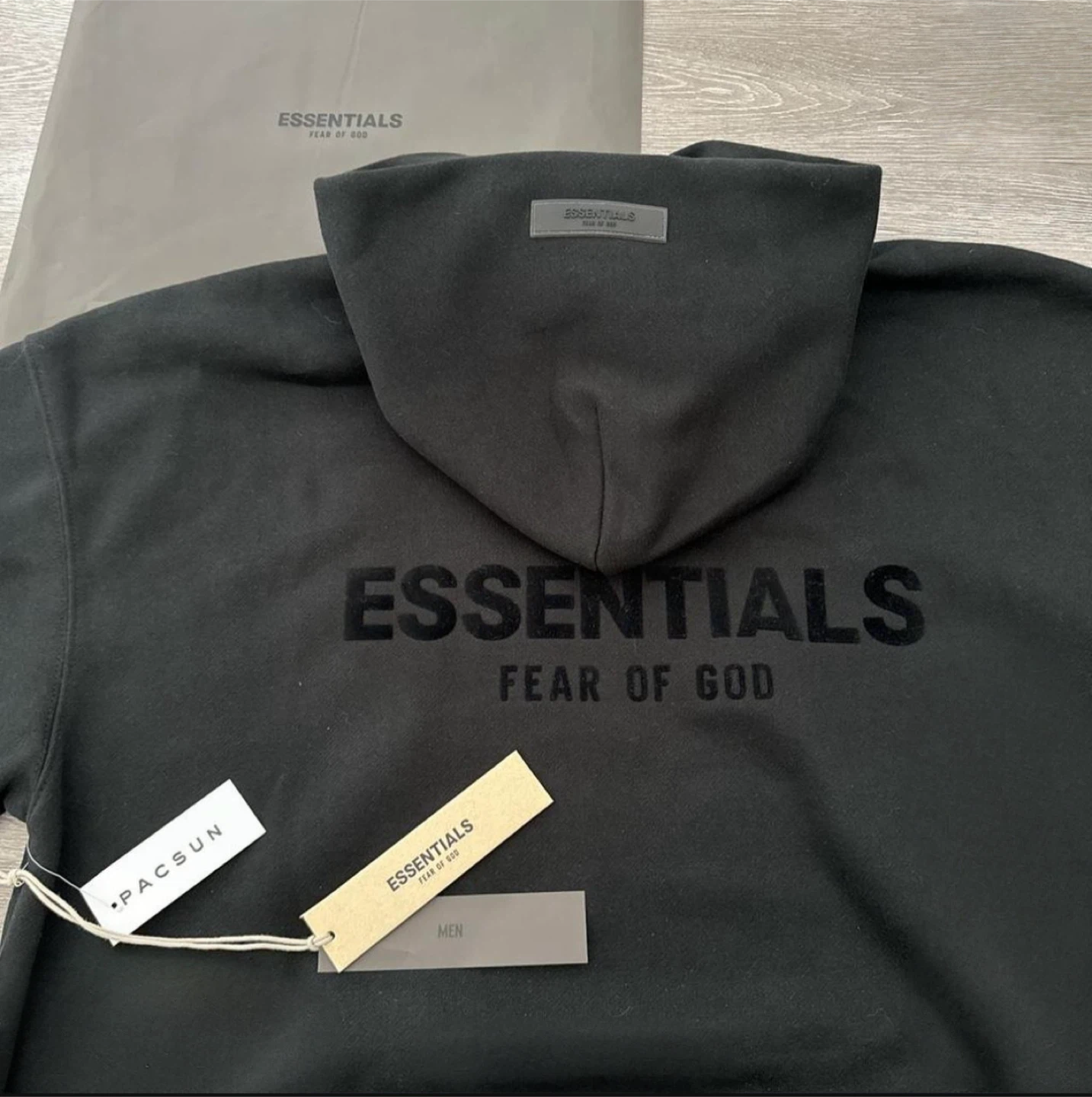 Fear of God Essentials Black Hoodie - photo 2