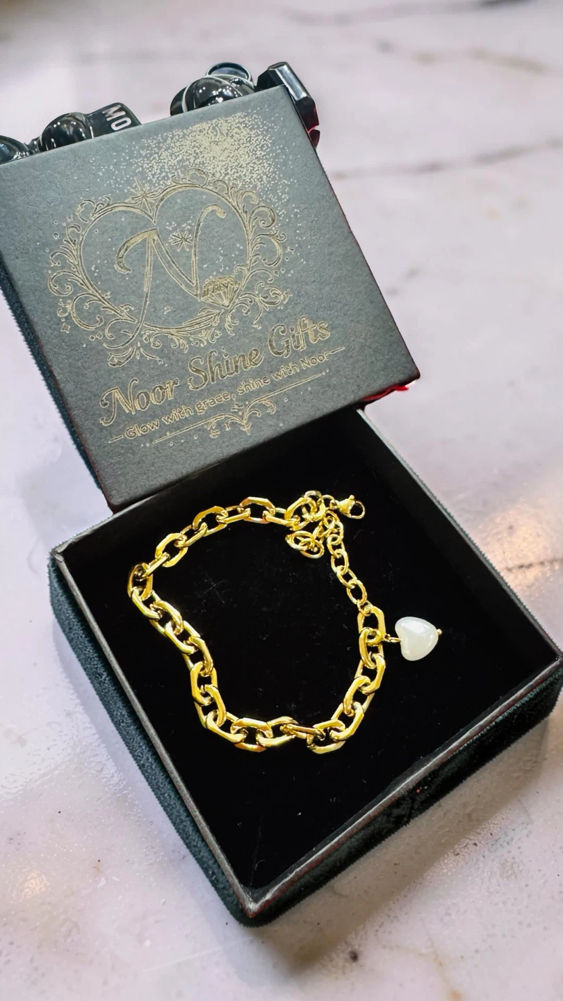 Gold Tone Butterfly Charm Bracelet