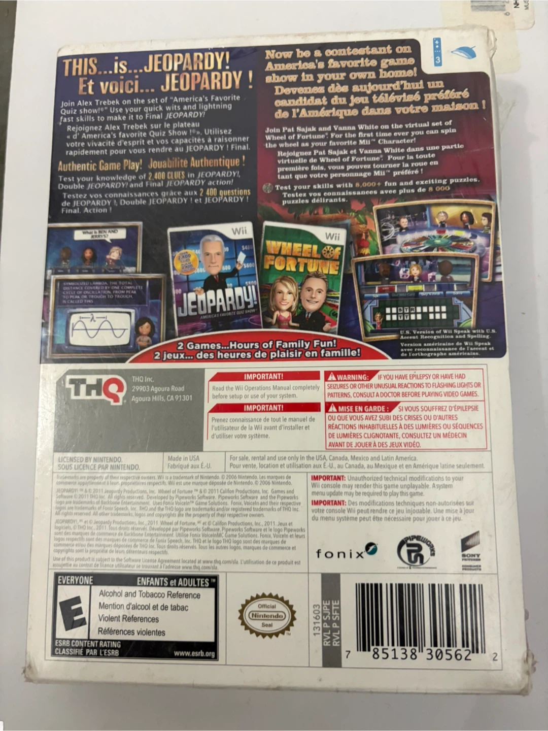 Wii Wheel of Fortune and Jeopardy! Video Game - photo 2