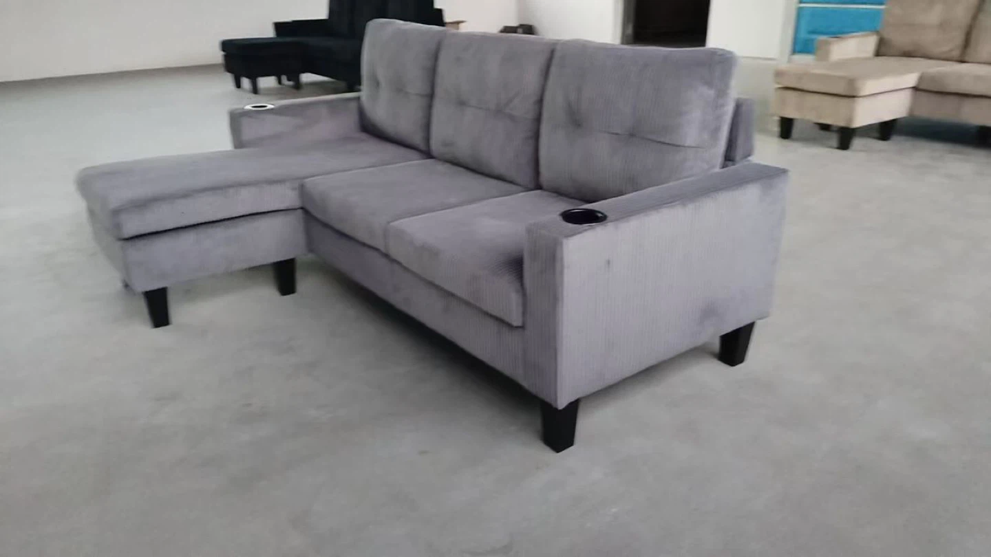 Grey sectional sofa - photo 2