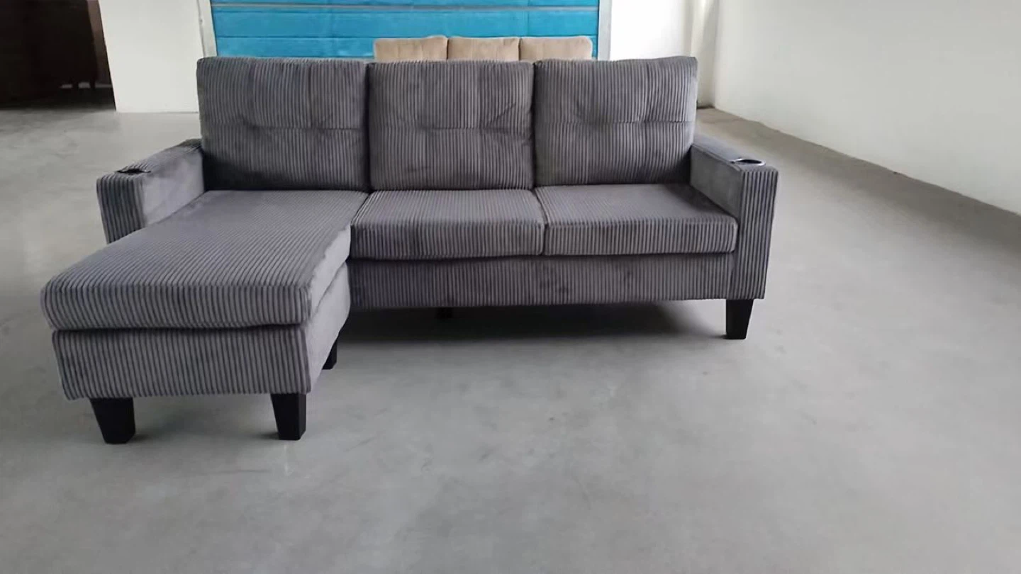 Grey sectional sofa