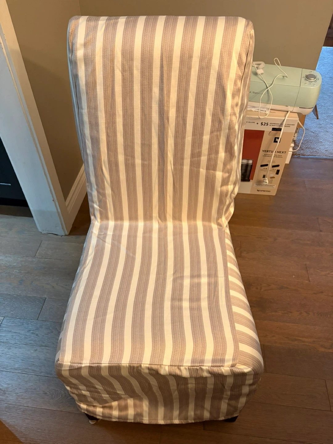 Striped Dining Chair Slipcover