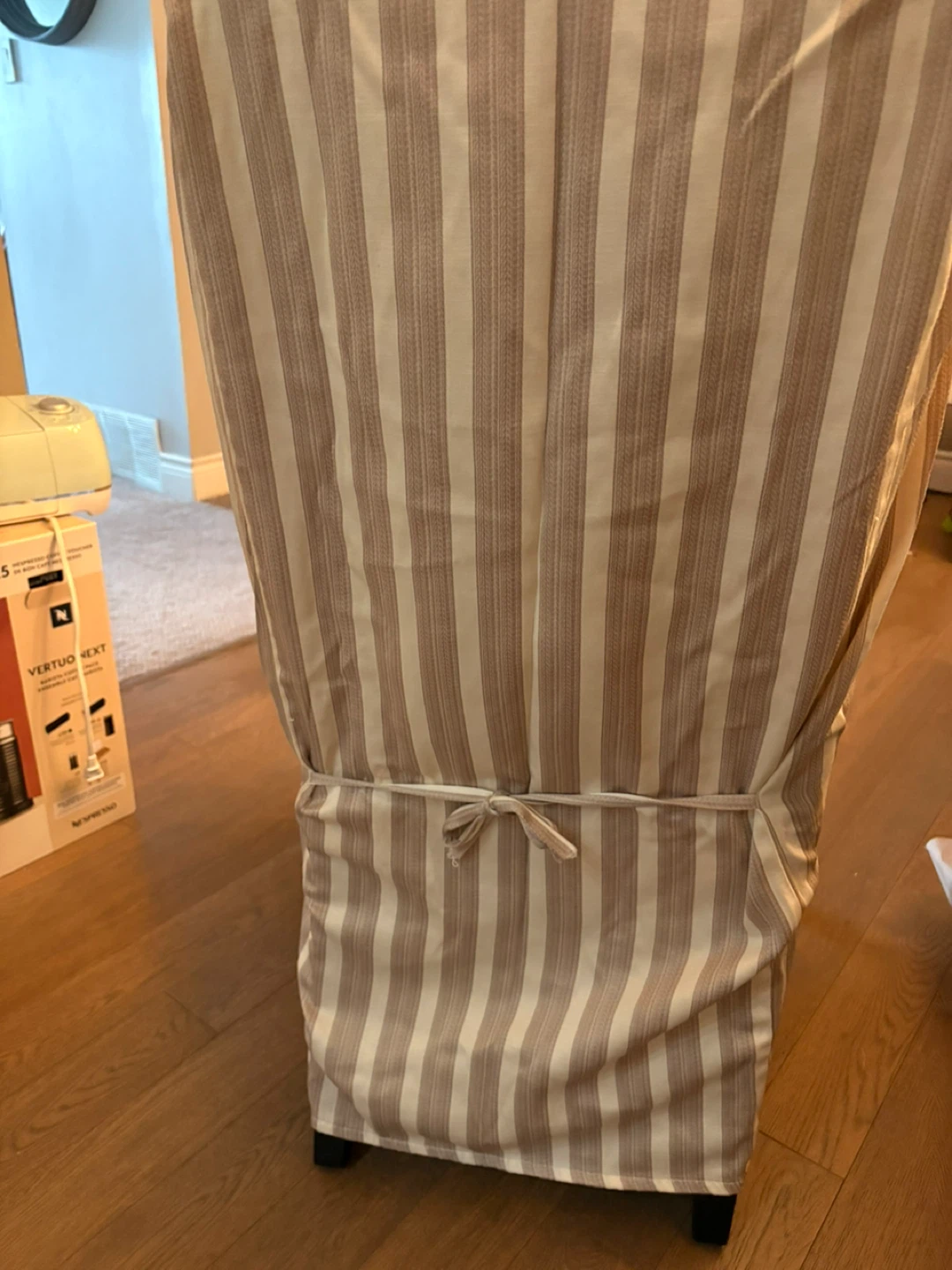 Striped Dining Chair Slipcover - photo 2