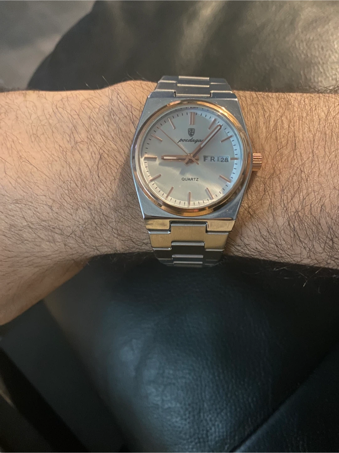 POEDAGAR 786 Quartz Stainless rose gold Steel Watch men’s