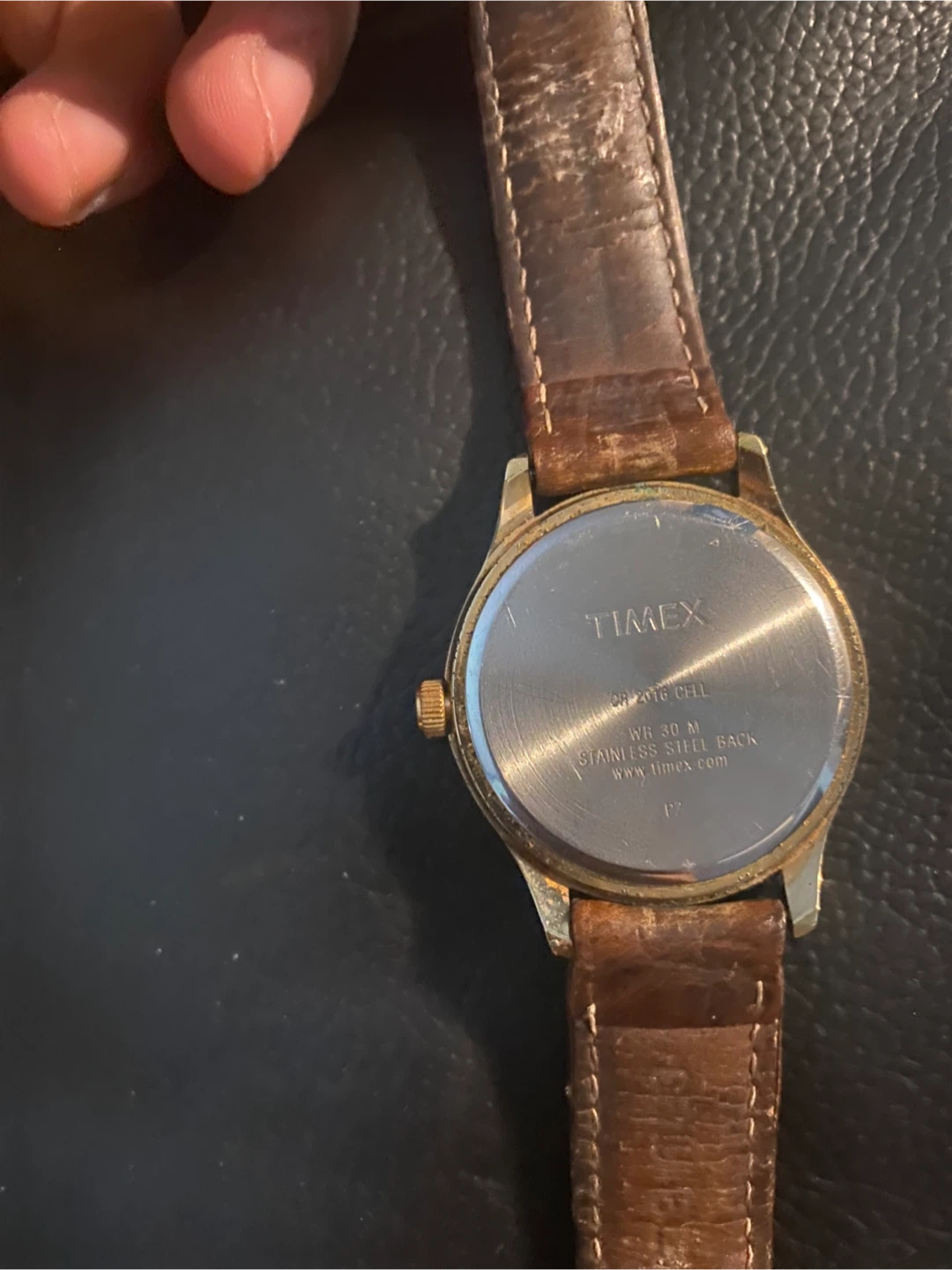Timex Indiglo Quartz Watch with Leather Strap - photo 3