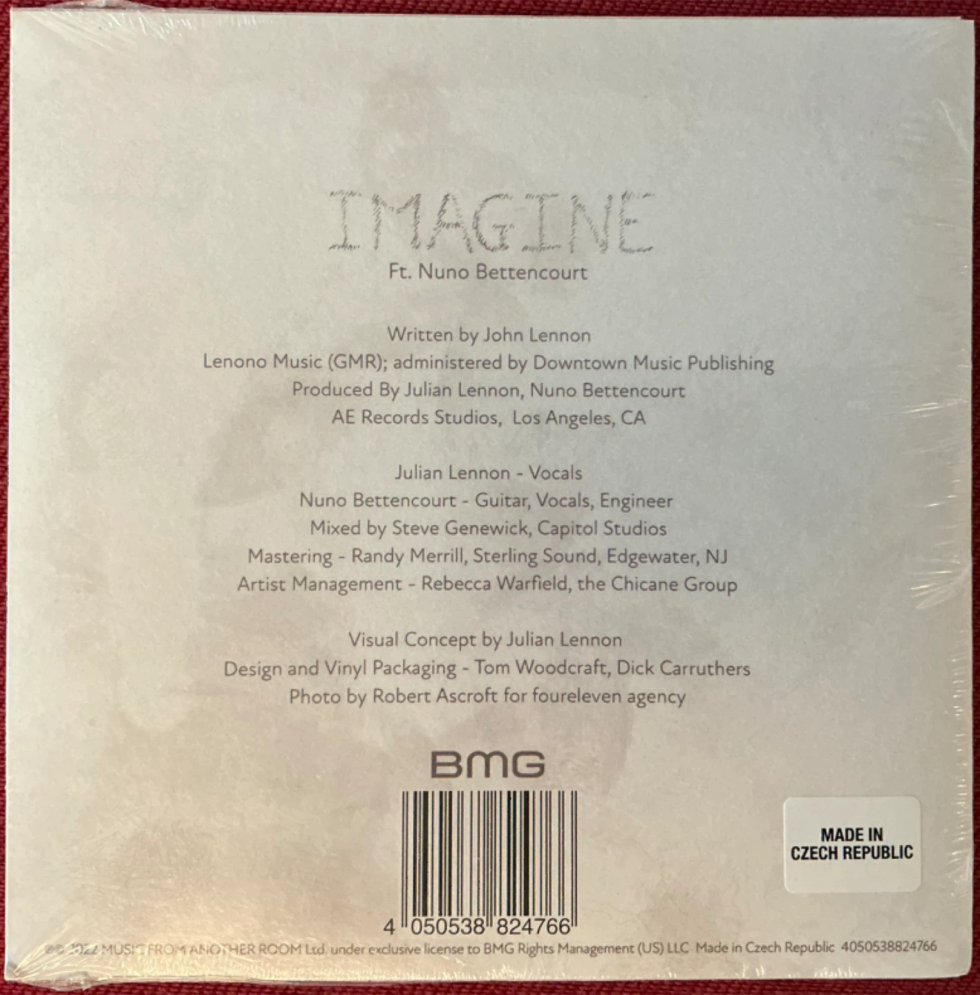 Imagine by Julian Lennon Vinyl Record - photo 2