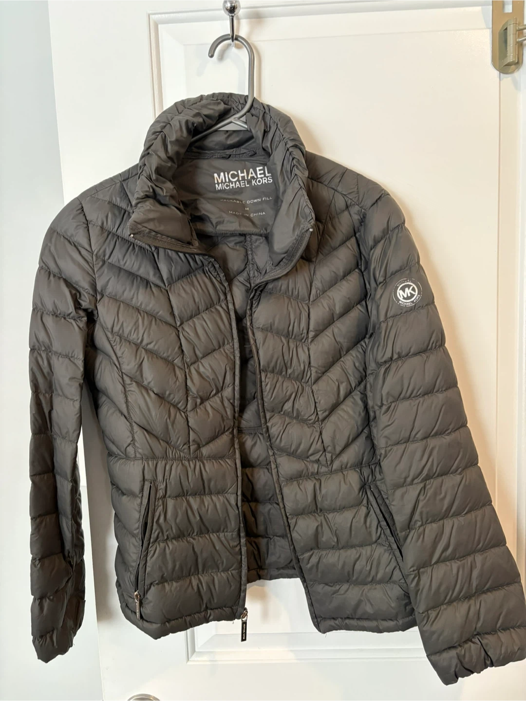 Michael Kors Puffer Jacket - Grey - Size M