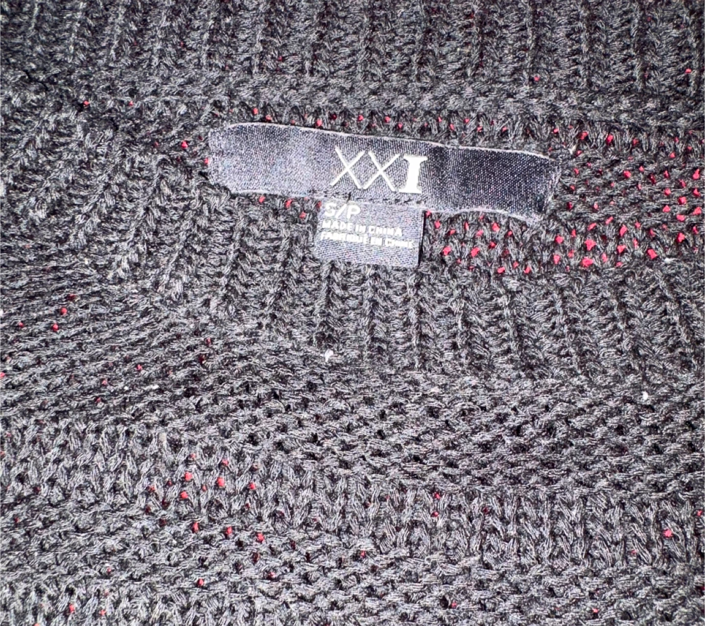 XXI Black Striped Knit Sweater Size S/P