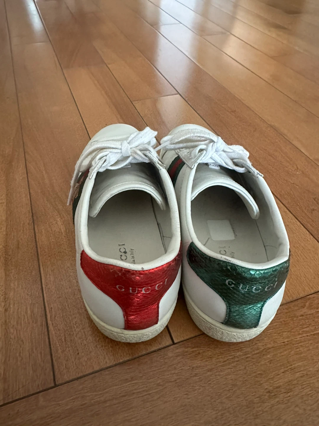 Gucci Ace Bee Sneakers White Leather - photo 2
