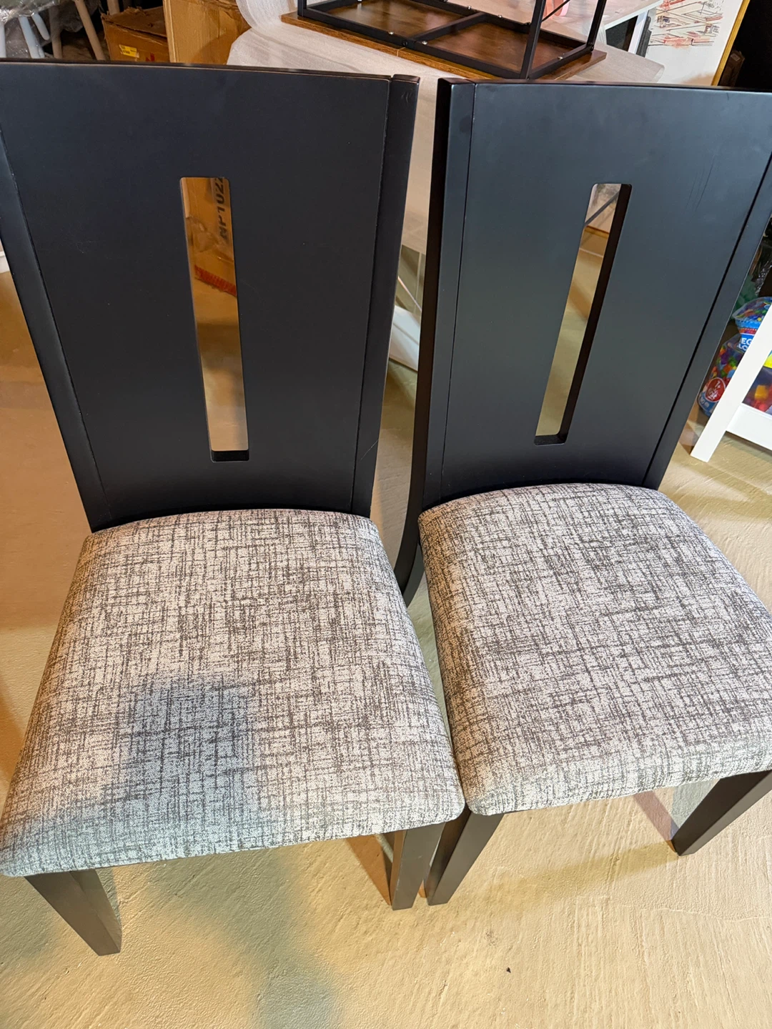Brand New Set of 2 Modern Wood Dining Chairs (Open Box) - photo 2