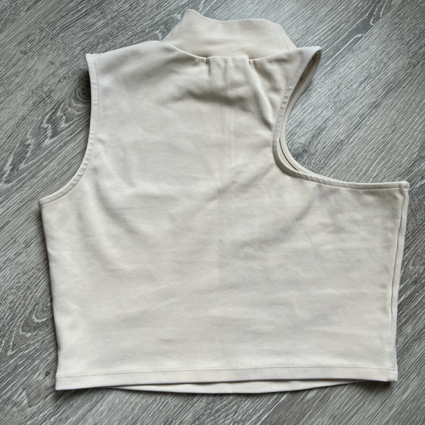 Oak + Fort Cream Crop Top, Size M - photo 5