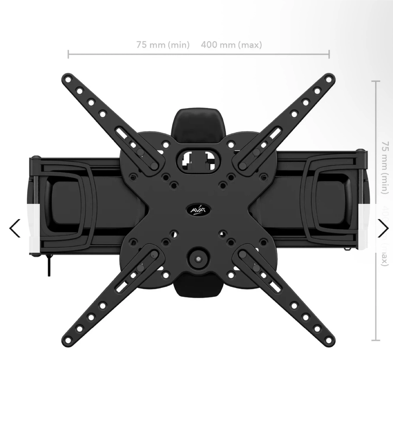 AVA TV Wall Mount Bracket - Black - photo 4