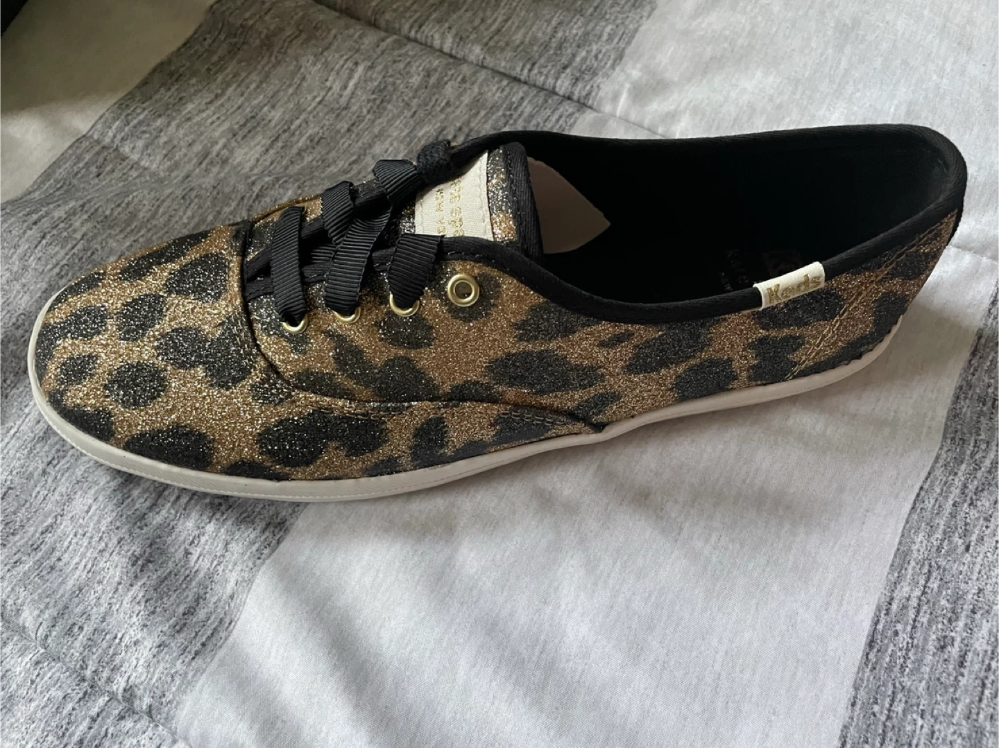 Kate Spade Keds Leopard Glitter Sneakers - photo 2