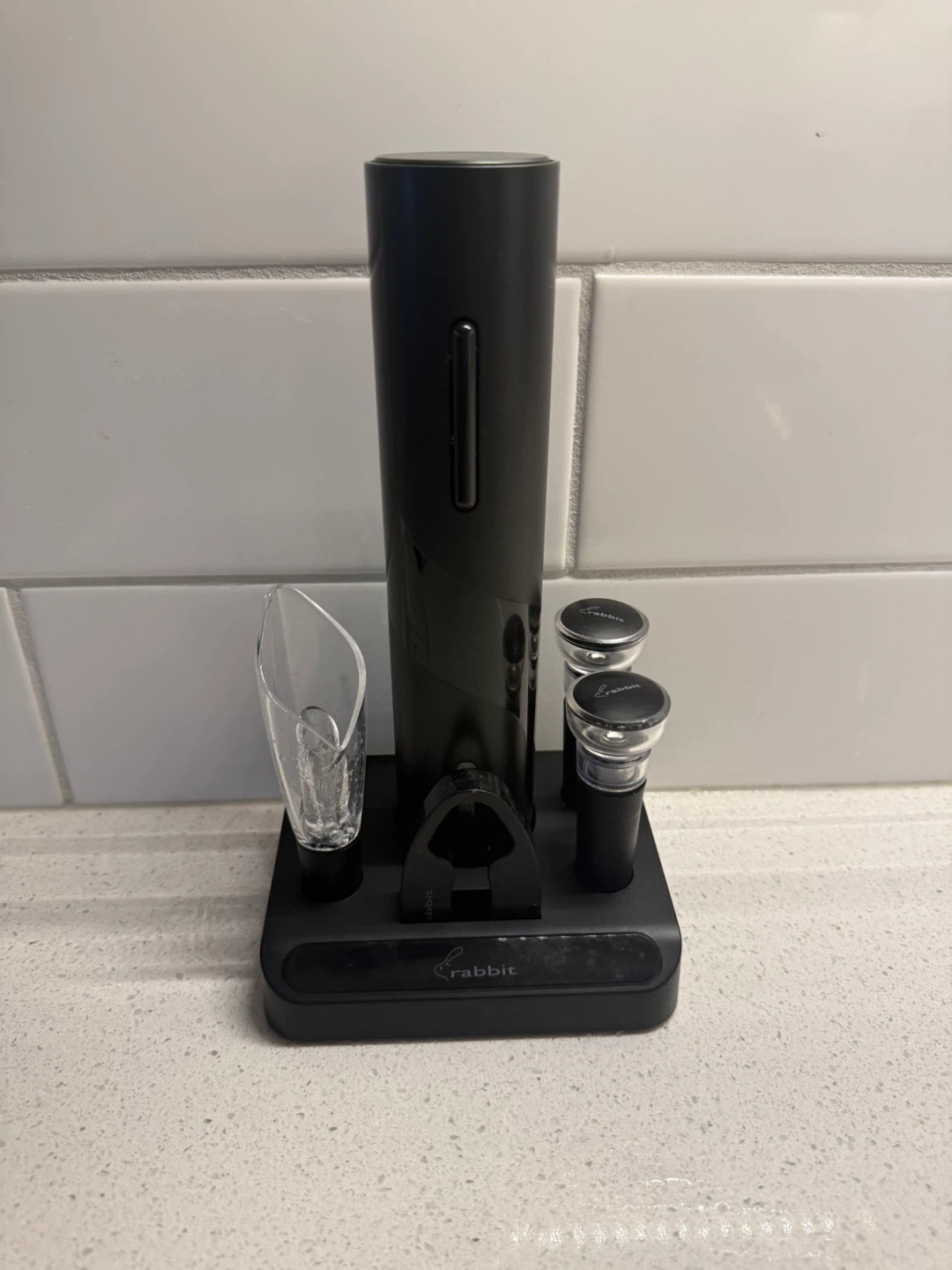 Rabbit Electric Wine Opener Set with Accessories