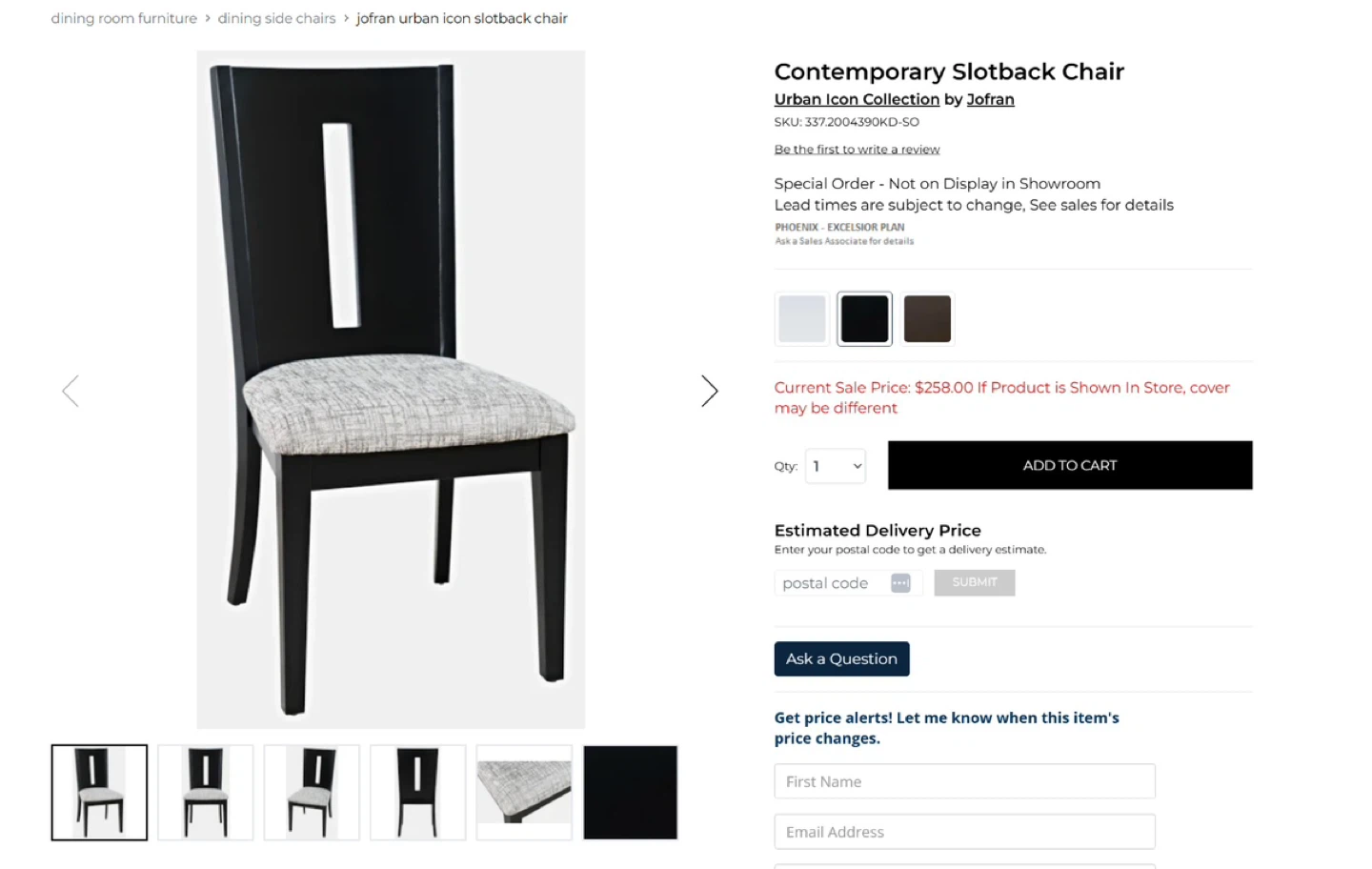 Brand New Set of 2 Modern Wood Dining Chairs (Open Box) - photo 3