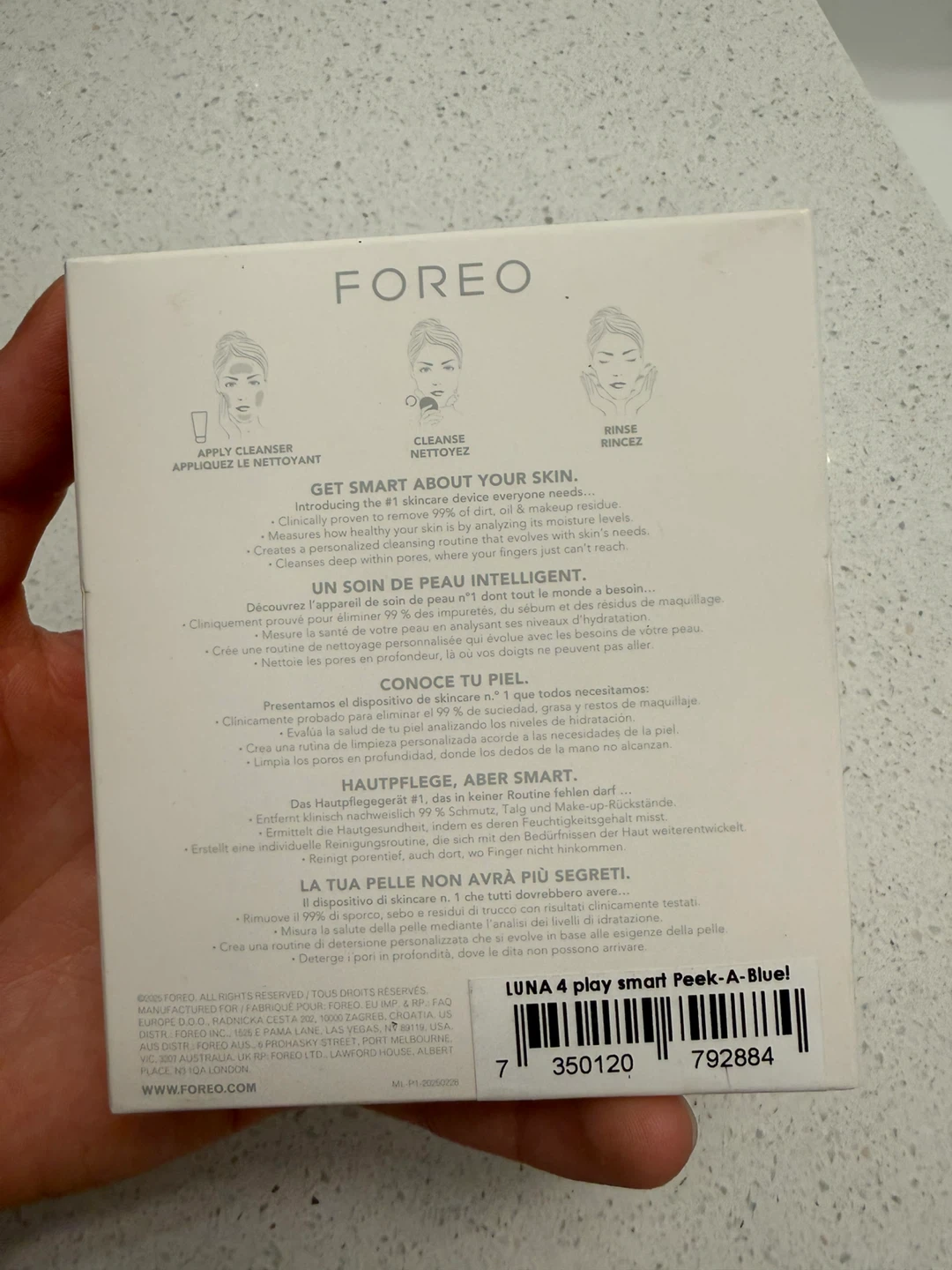 Brand new FOREO LUNA 4 play smart Facial Cleansing Device - Blue - photo 2