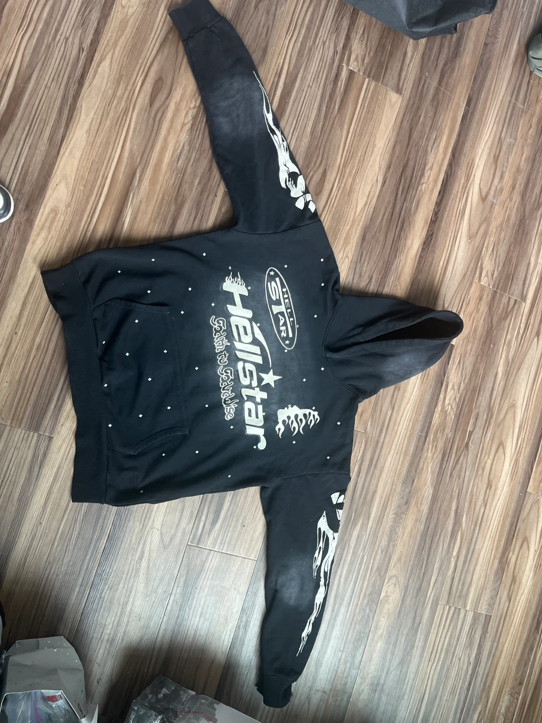 Hellstar Black Graphic Hoodie