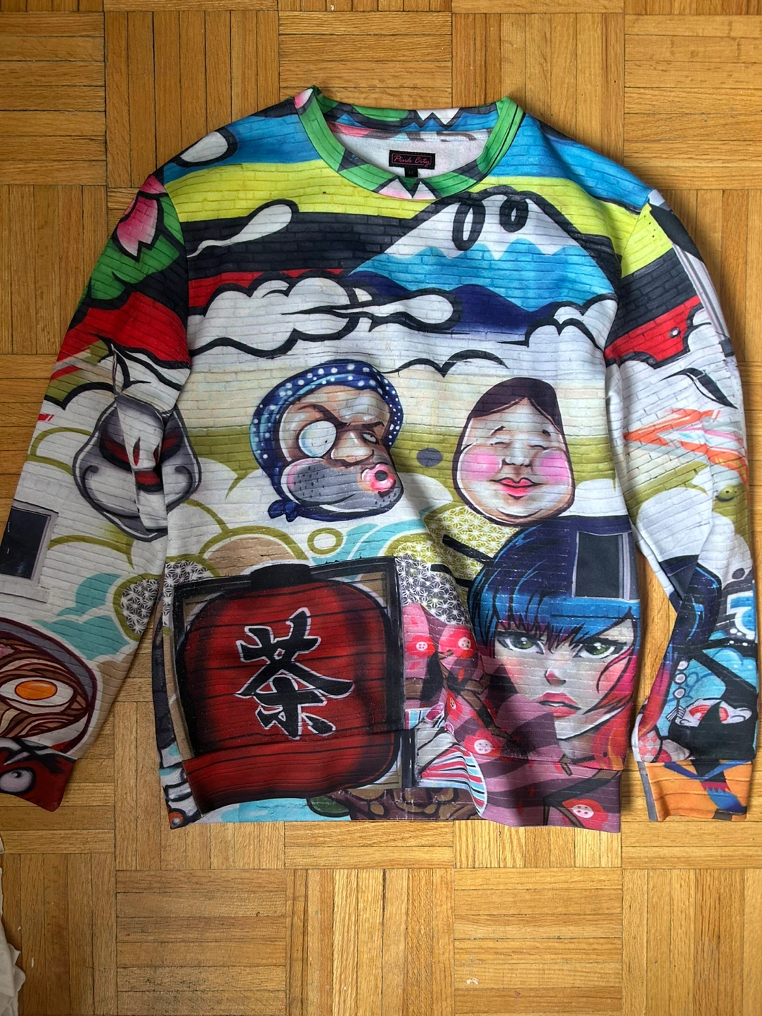 Graphic Print Long Sleeve Shirt
