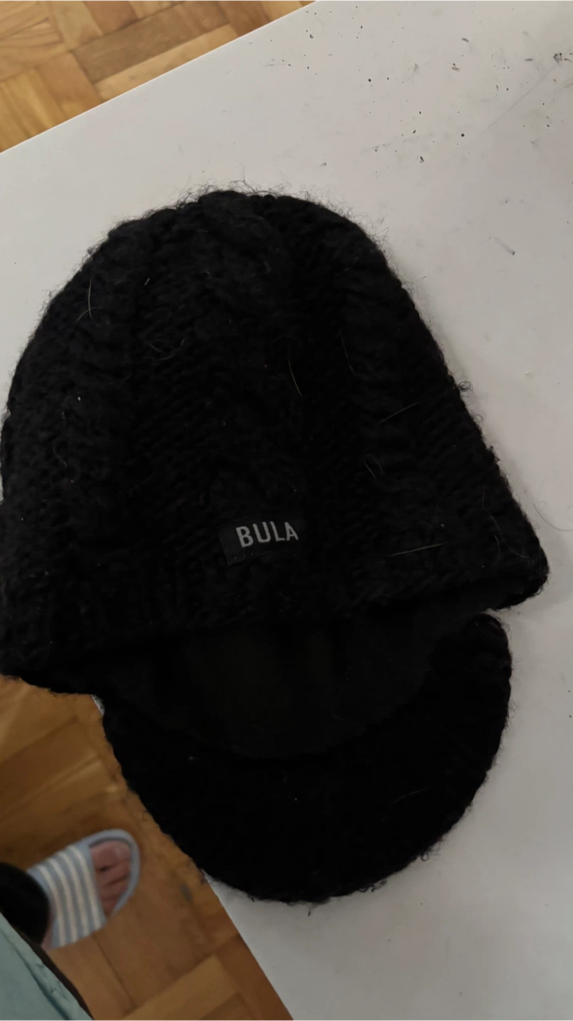 BULA Black Knit Hat