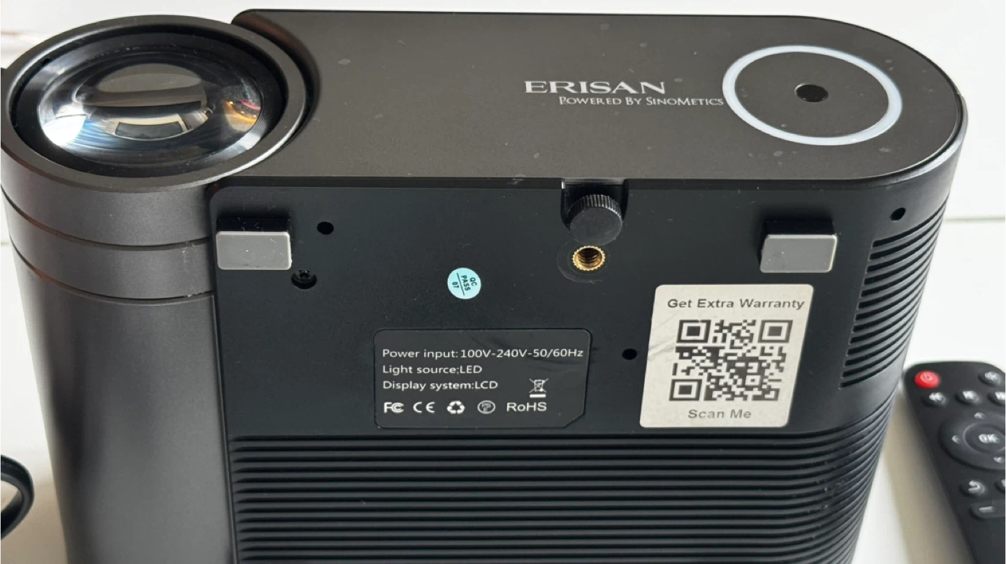 ERISAN Mini Projector with Remote and Clamp - photo 3