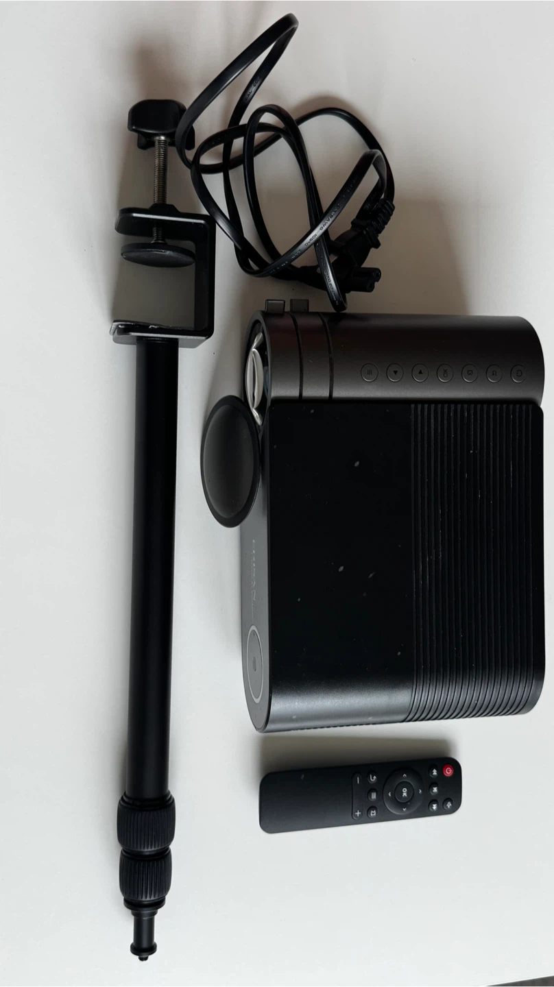 ERISAN Mini Projector with Remote and Clamp